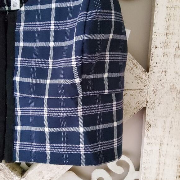 BP Nordstrom Women's Plus Size Hook & Eye Corset Crop Top in Plaid - Picture 3 of 7